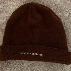 Funny Halloween brown beanie